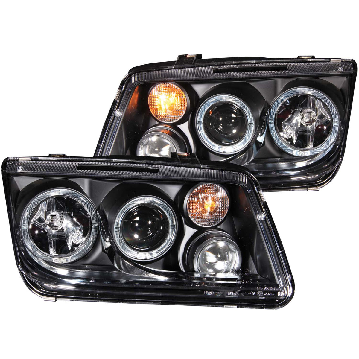 Projector Headlight Set w/Halo For 1999-2005 Volkswagen Jetta 121369