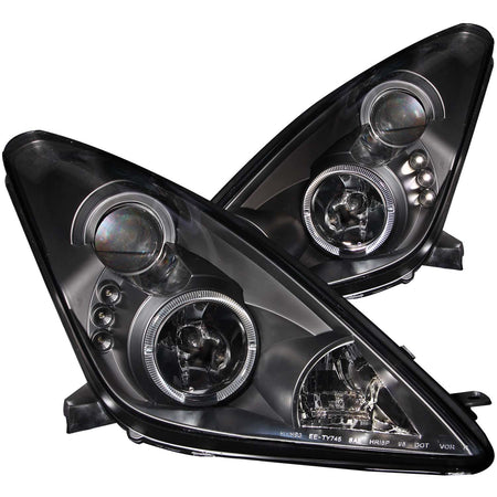 Projector Headlight Set w/Halo For 2000-2005 Toyota Celica 121387