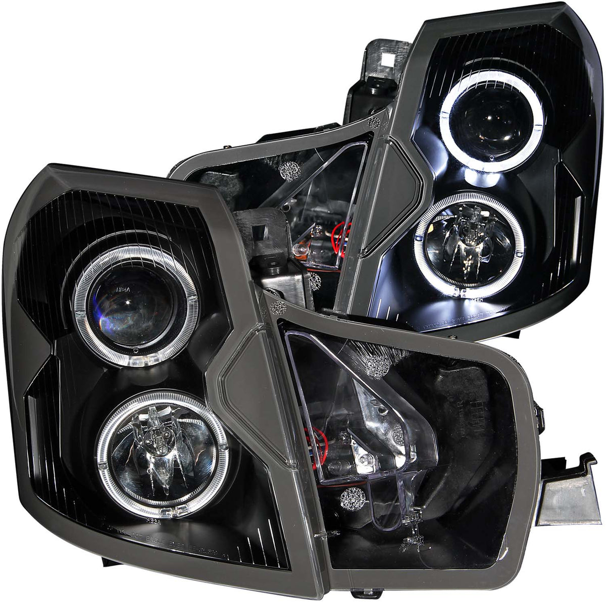 Projector Headlight Set w/Halo For 2003-2007 Cadillac CTS 121415