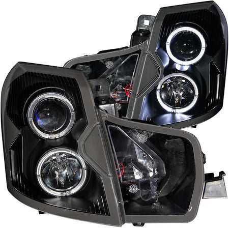 Projector Headlight Set w/Halo For 2003-2007 Cadillac CTS 121415