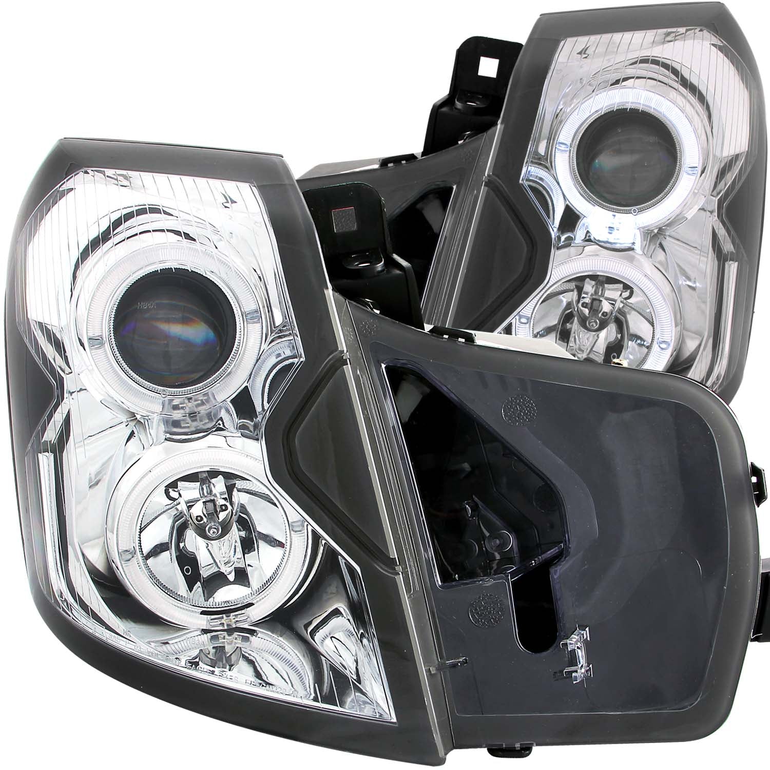 Projector Headlight Set w/Halo For 2003-2007 Cadillac CTS 121416