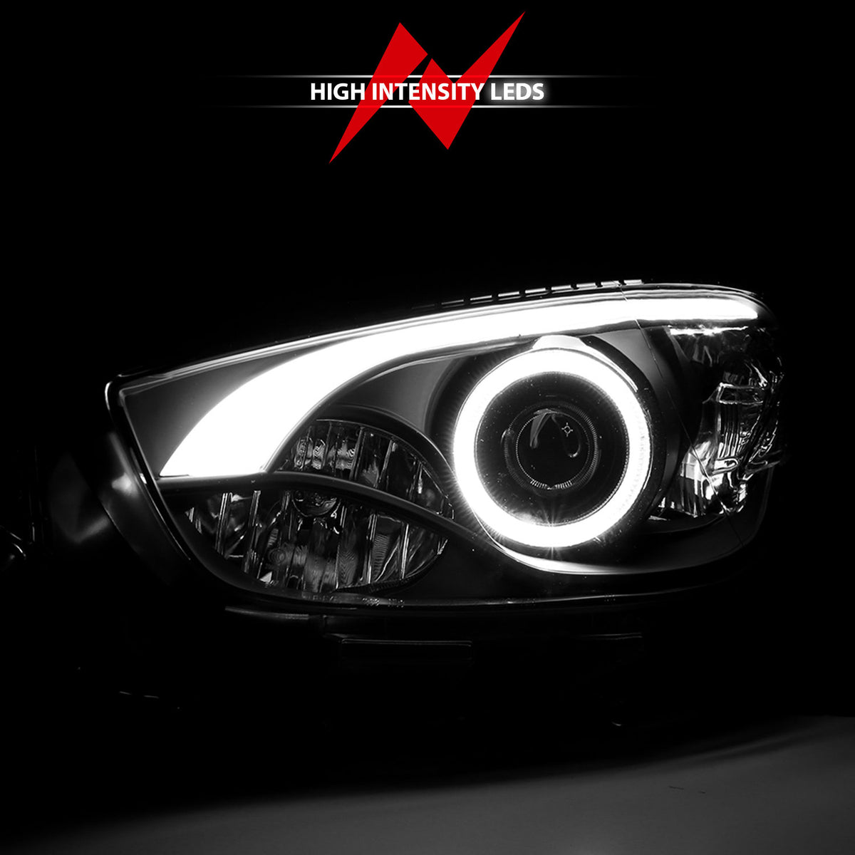 Projector Headlight Set w/Halo For 2013-2014 Mazda CX-5 121520