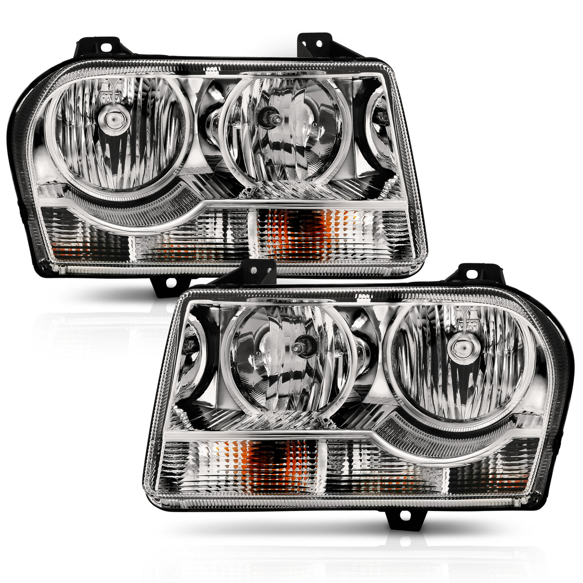 Crystal Headlights For 2005-2010 Chrysler 300 121529
