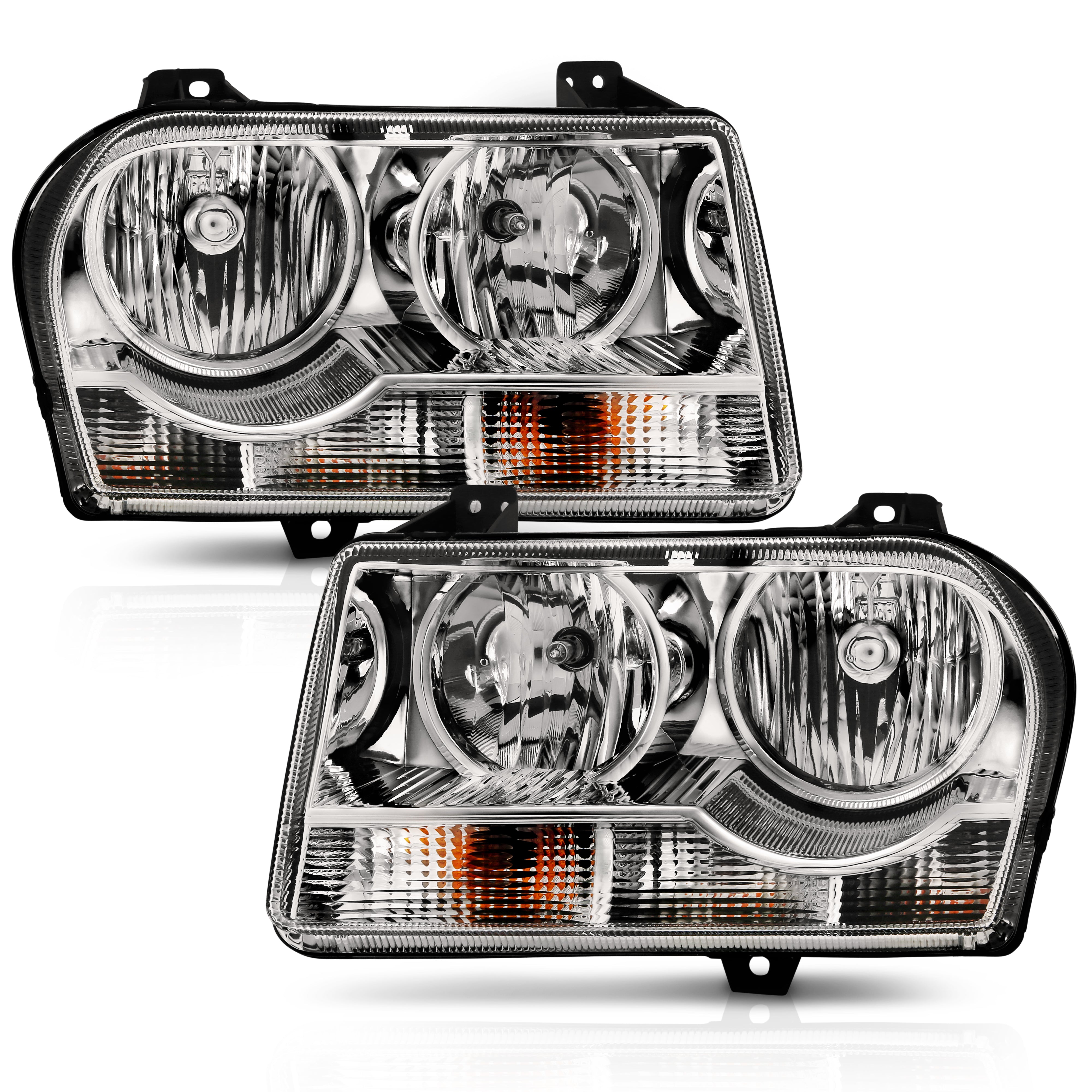 Crystal Headlights For 2005-2010 Chrysler 300 121529