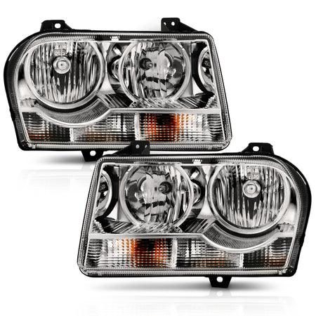Crystal Headlights For 2005-2010 Chrysler 300 121529