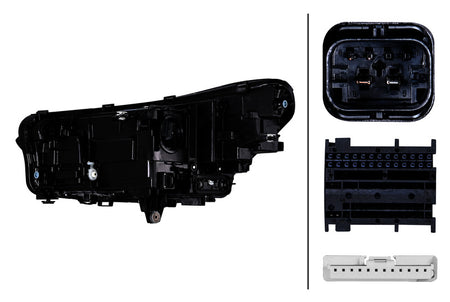 HELLA Headlight Assembly - 015368561