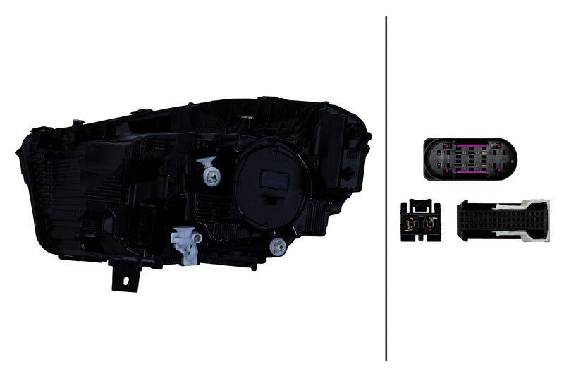 HELLA Headlight Assembly - 015568161