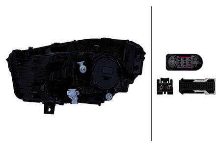 HELLA Headlight Assembly - 015568161