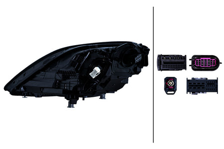 HELLA Headlight Assembly - 016351741