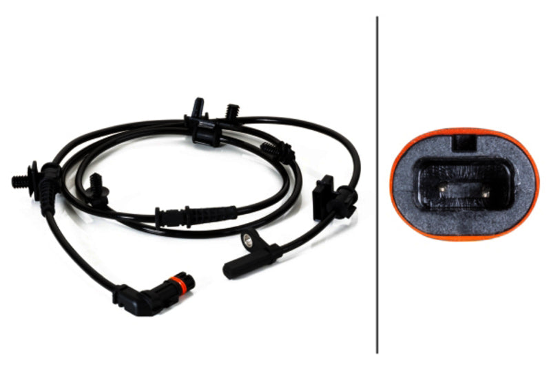 HELLA ABS Wheel Speed Sensor - 230040261