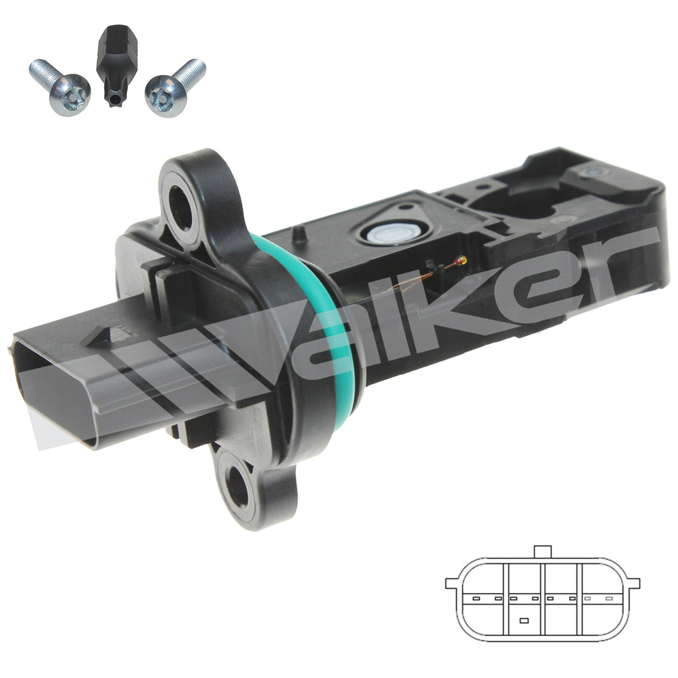 Walker Products Mass Air Flow Sensor - 245-1314