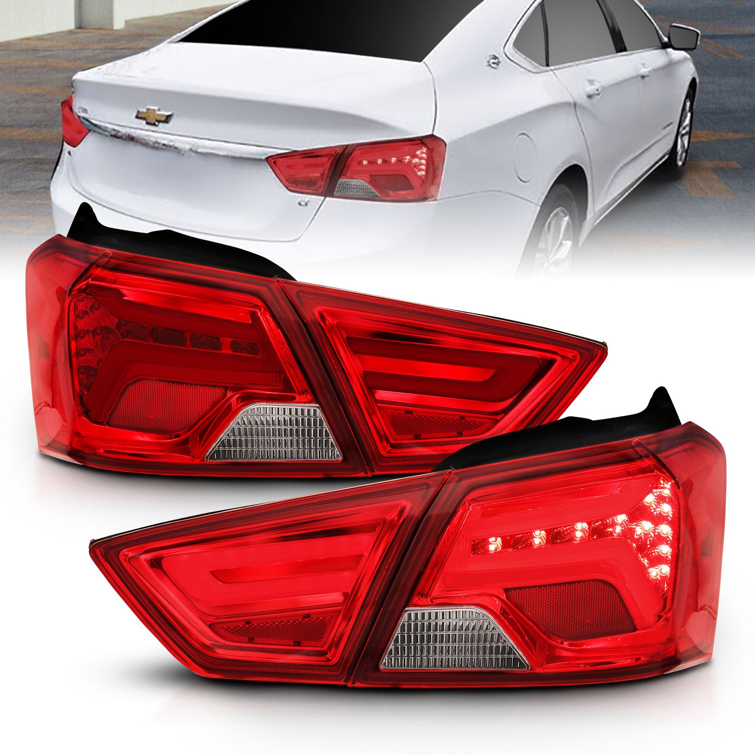 ANZO USA Led Taillights For 2014-2018 Chevrolet Impala 321346