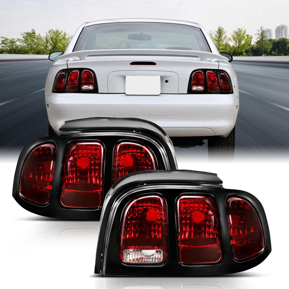 Tail Light Assembly For 1996-1998 Ford Mustang 321350