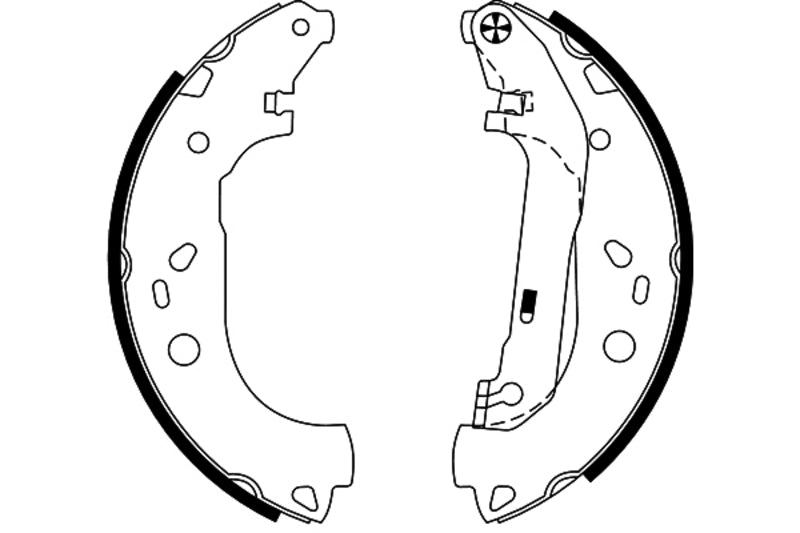 HELLA Brakes DRUM BRAKE SHOE - 355002731