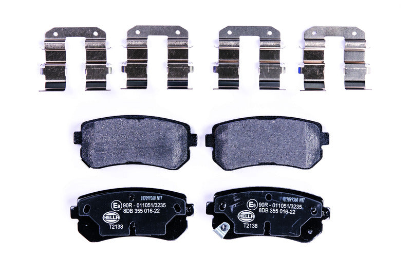 HELLA Brakes DISC BRAKE PAD SET - 355016221