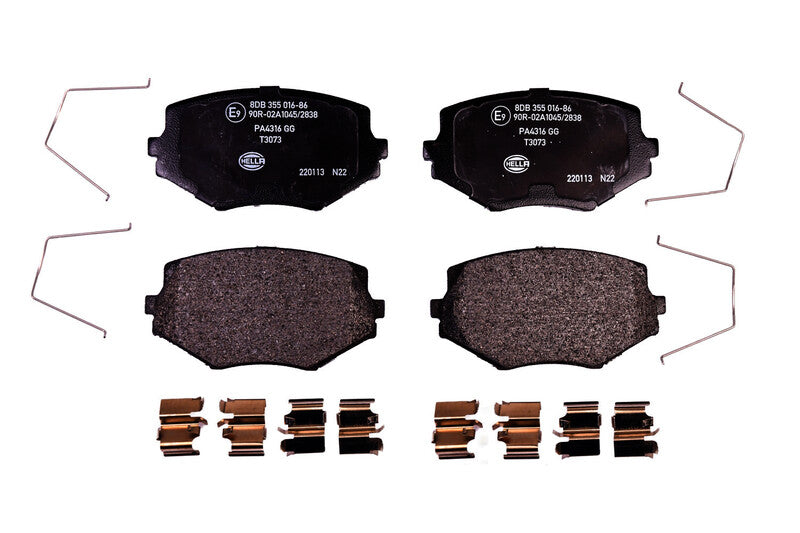 HELLA Brakes DISC BRAKE PAD SET - 355016861