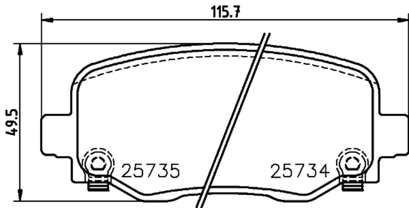 HELLA Brakes DISC BRAKE PAD SET - 355024701