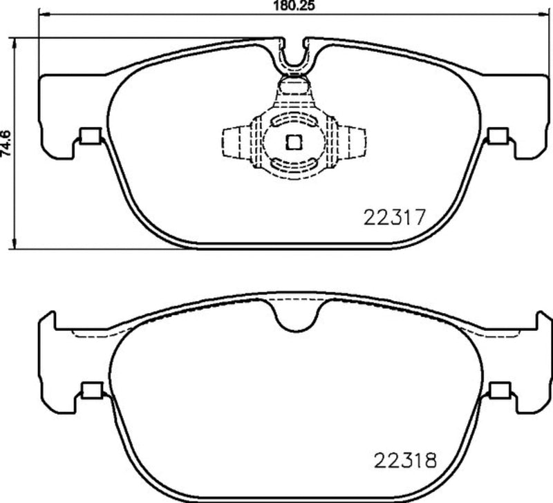 HELLA Brakes DISC BRAKE PAD SET - 355024801