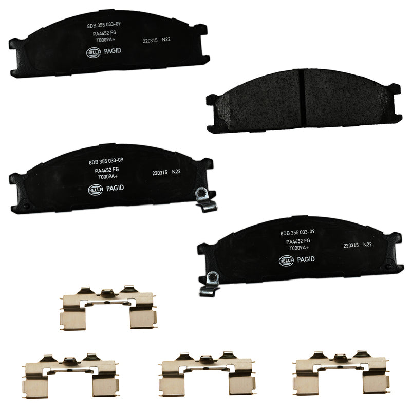 HELLA Brakes Ceramic & Semi-Metallic DISC BRAKE PAD SET - 355033091
