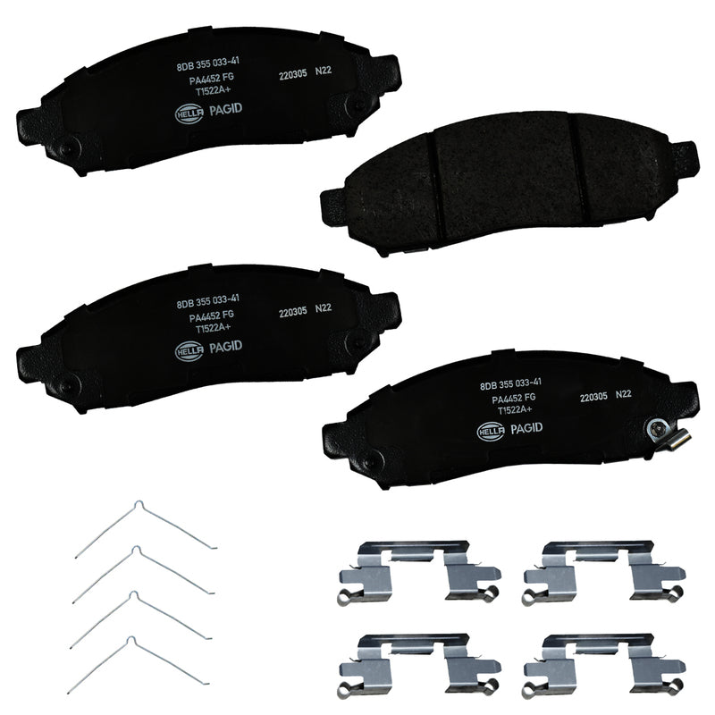 HELLA Brakes Ceramic & Semi-Metallic DISC BRAKE PAD SET - 355033411