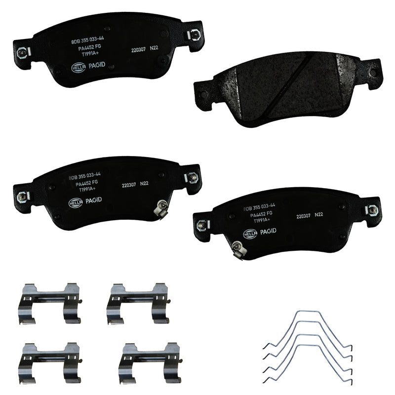 HELLA Brakes Ceramic & Semi-Metallic DISC BRAKE PAD SET - 355033441