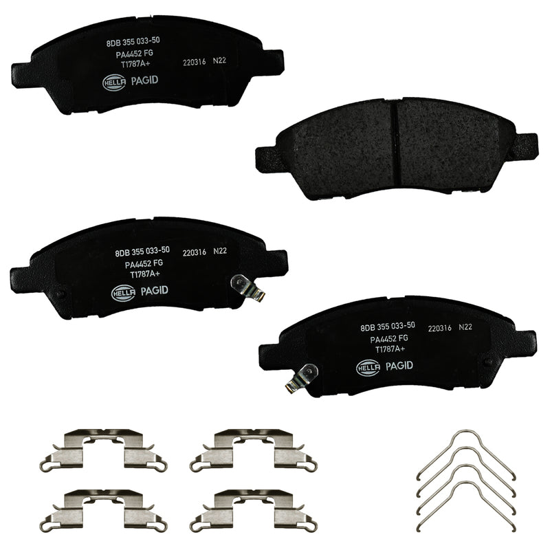 HELLA Brakes Ceramic & Semi-Metallic DISC BRAKE PAD SET - 355033501