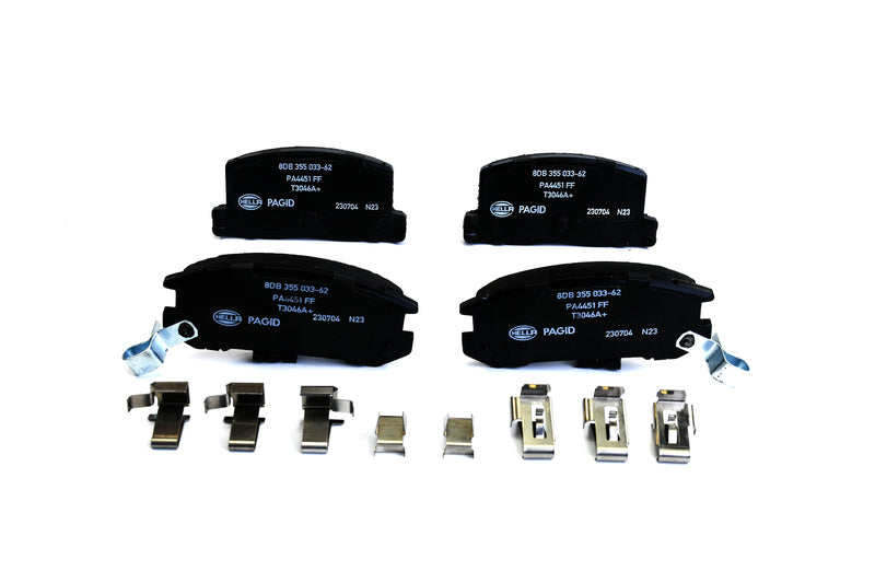 HELLA Brakes Ceramic & Semi-Metallic Disc Brake Pad Set - 355033621
