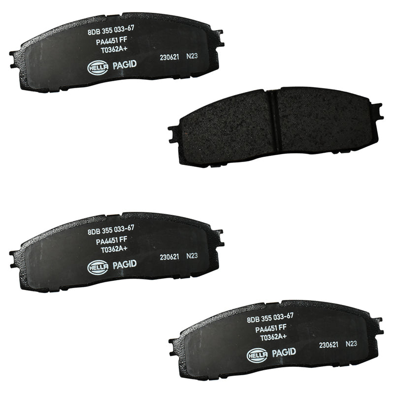 HELLA Brakes Ceramic & Semi-Metallic DISC BRAKE PAD SET - 355033671
