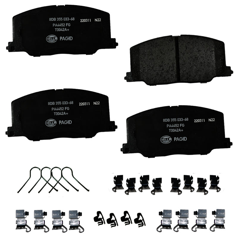 HELLA Brakes Ceramic & Semi-Metallic DISC BRAKE PAD SET - 355033681