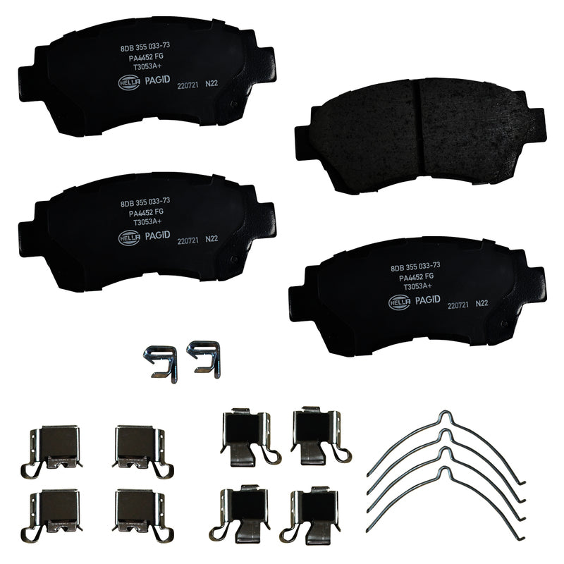 HELLA Brakes Ceramic & Semi-Metallic DISC BRAKE PAD SET - 355033731