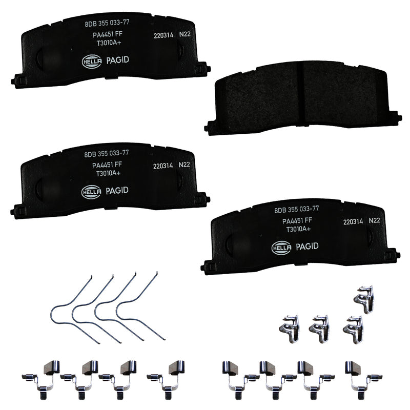 HELLA Brakes Ceramic & Semi-Metallic DISC BRAKE PAD SET - 355033771