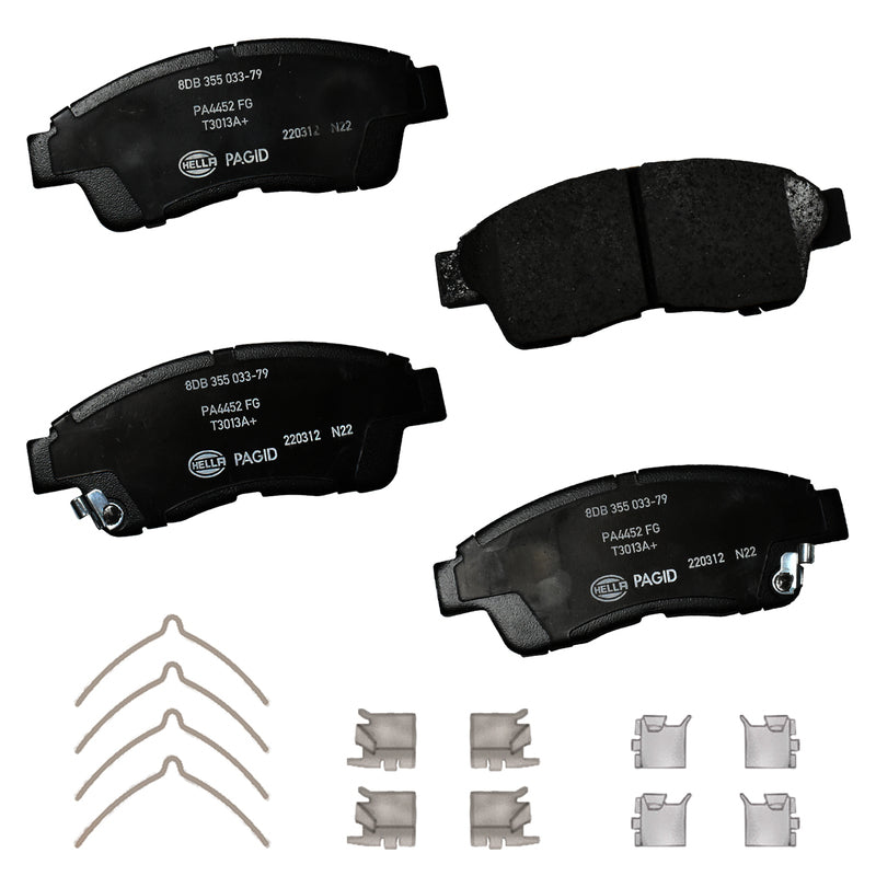 HELLA Brakes Ceramic & Semi-Metallic DISC BRAKE PAD SET - 355033791