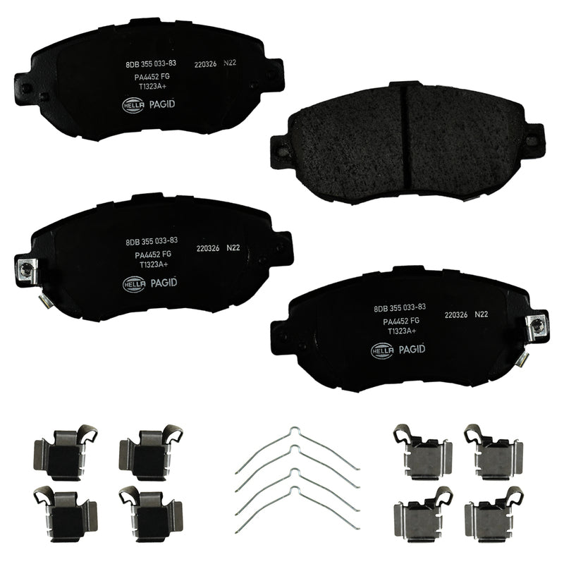 HELLA Brakes Ceramic & Semi-Metallic DISC BRAKE PAD SET - 355033831