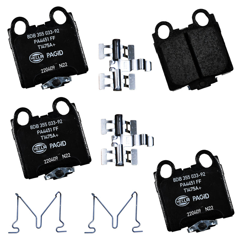 HELLA Brakes Ceramic & Semi-Metallic DISC BRAKE PAD SET - 355033921