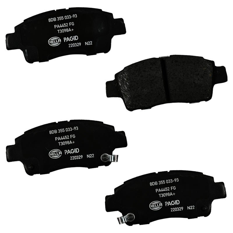 HELLA Brakes Ceramic & Semi-Metallic DISC BRAKE PAD SET - 355033931