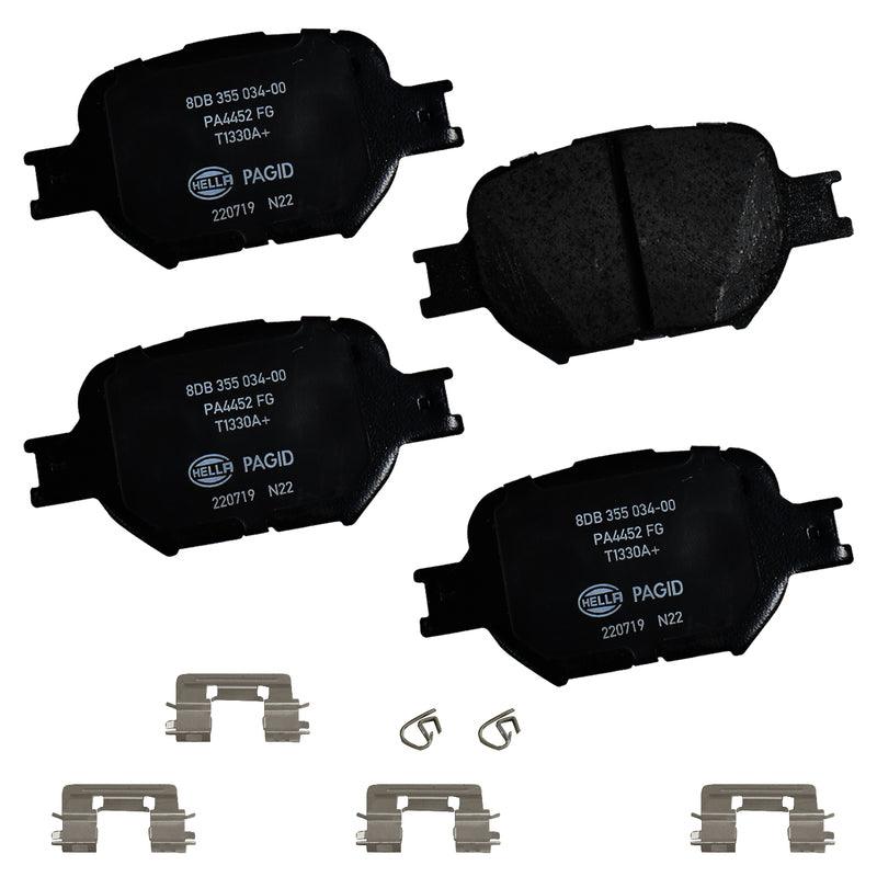 HELLA Brakes Ceramic & Semi-Metallic DISC BRAKE PAD SET - 355034001