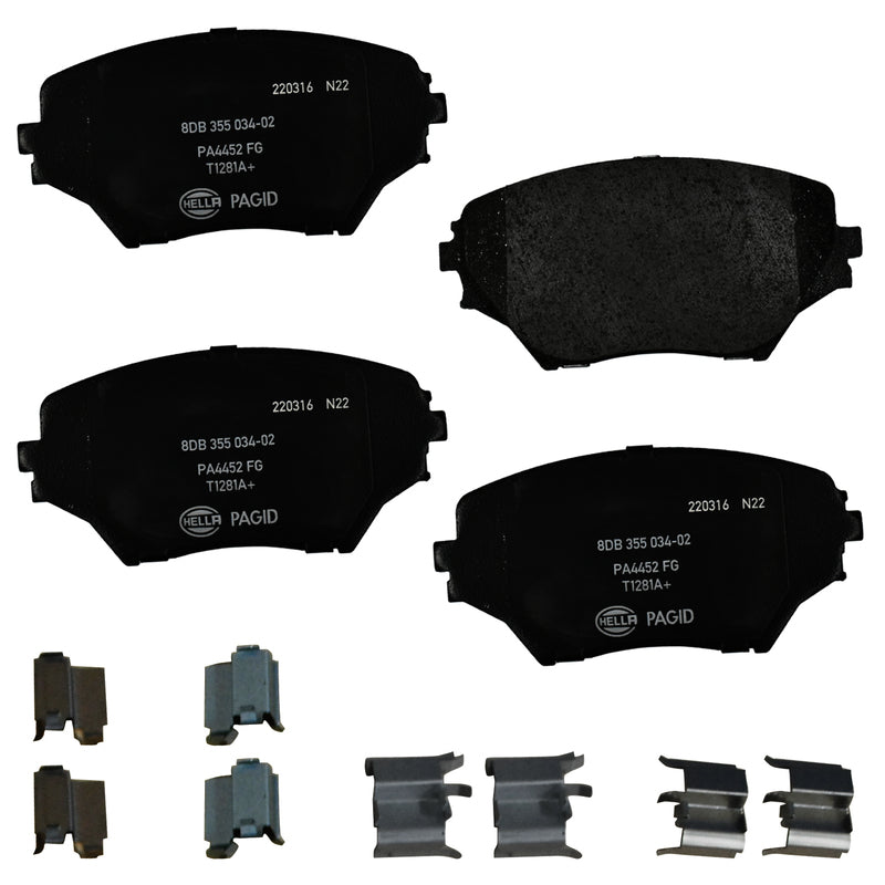 HELLA Brakes Ceramic & Semi-Metallic DISC BRAKE PAD SET - 355034021
