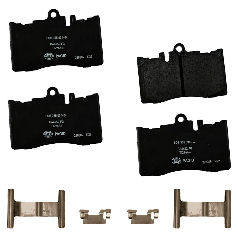 HELLA Brakes Ceramic & Semi-Metallic DISC BRAKE PAD SET - 355034041