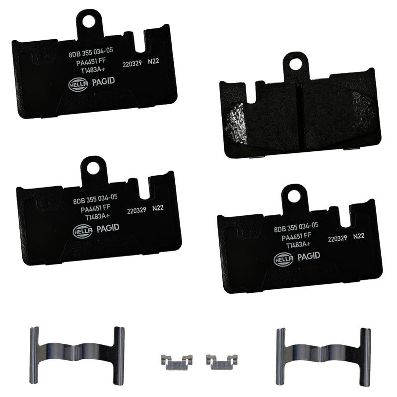 HELLA Brakes Ceramic & Semi-Metallic DISC BRAKE PAD SET - 355034051