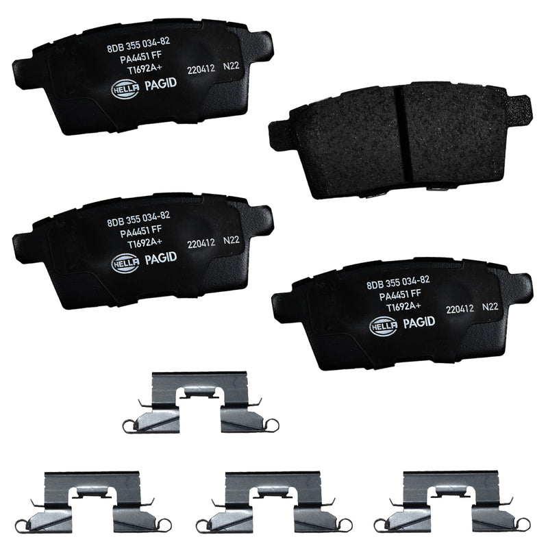 HELLA Brakes Ceramic & Semi-Metallic DISC BRAKE PAD SET - 355034821