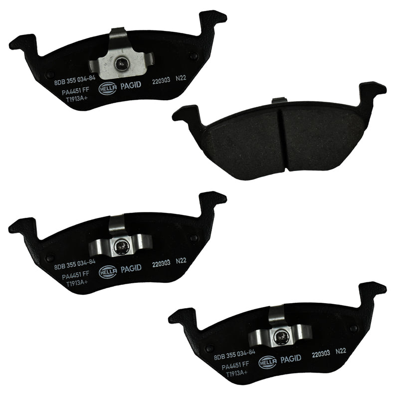 HELLA Brakes Ceramic & Semi-Metallic DISC BRAKE PAD SET - 355034841