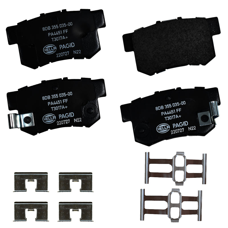 HELLA Brakes Ceramic & Semi-Metallic DISC BRAKE PAD SET - 355035001