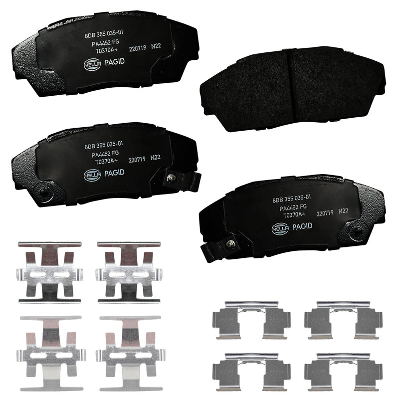 HELLA Brakes Ceramic & Semi-Metallic DISC BRAKE PAD SET - 355035011