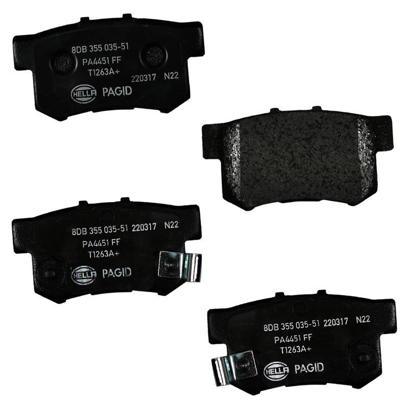 HELLA Brakes Ceramic & Semi-Metallic DISC BRAKE PAD SET - 355035051