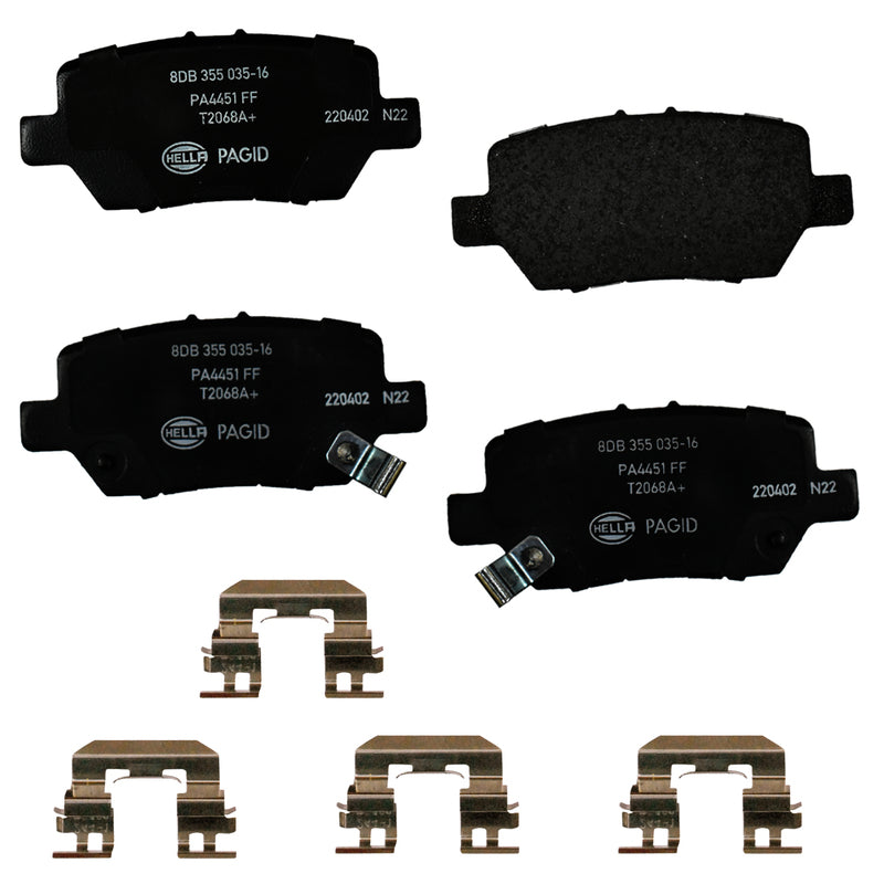 HELLA Brakes Ceramic & Semi-Metallic DISC BRAKE PAD SET - 355035161