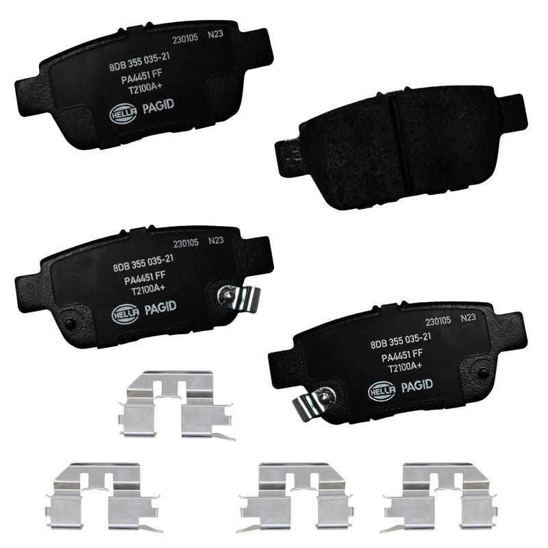 HELLA Brakes Ceramic & Semi-Metallic DISC BRAKE PAD SET - 355035211