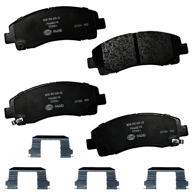 HELLA Brakes Ceramic & Semi-Metallic DISC BRAKE PAD SET - 355035221