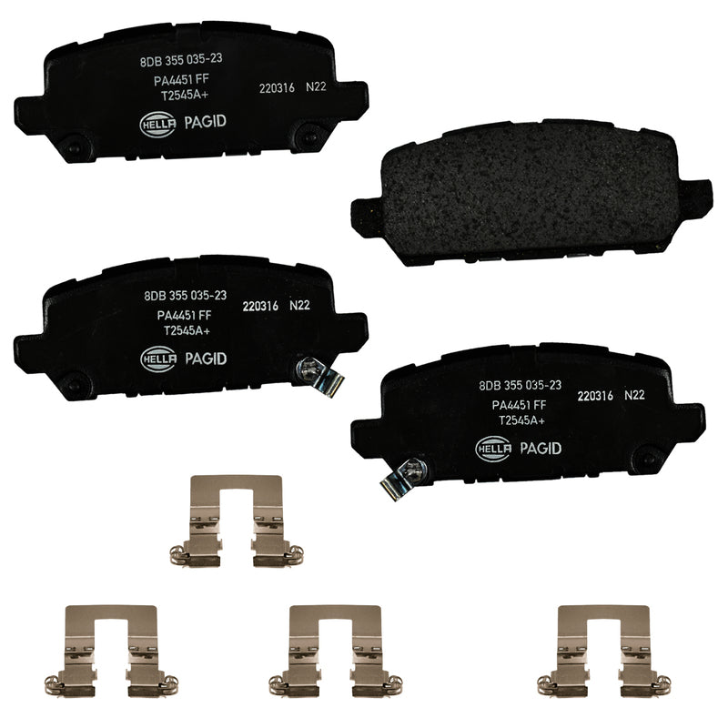 HELLA Brakes Ceramic & Semi-Metallic DISC BRAKE PAD SET - 355035231