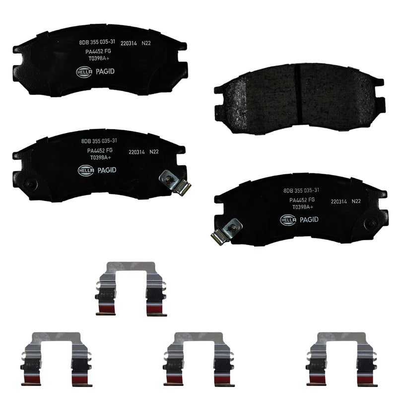 HELLA Brakes Ceramic & Semi-Metallic DISC BRAKE PAD SET - 355035311