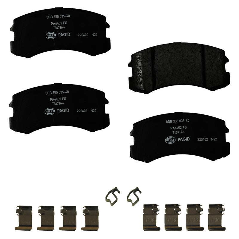 HELLA Brakes Ceramic & Semi-Metallic DISC BRAKE PAD SET - 355035401